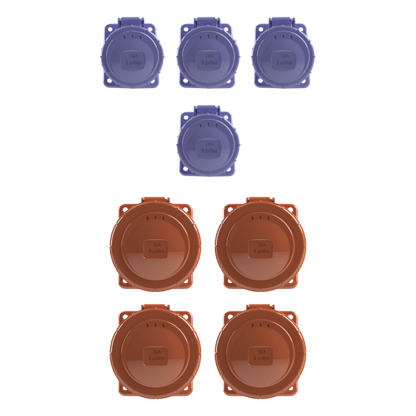 configurations-borne-hors-sol-4-prises-16A-4-prises-32A